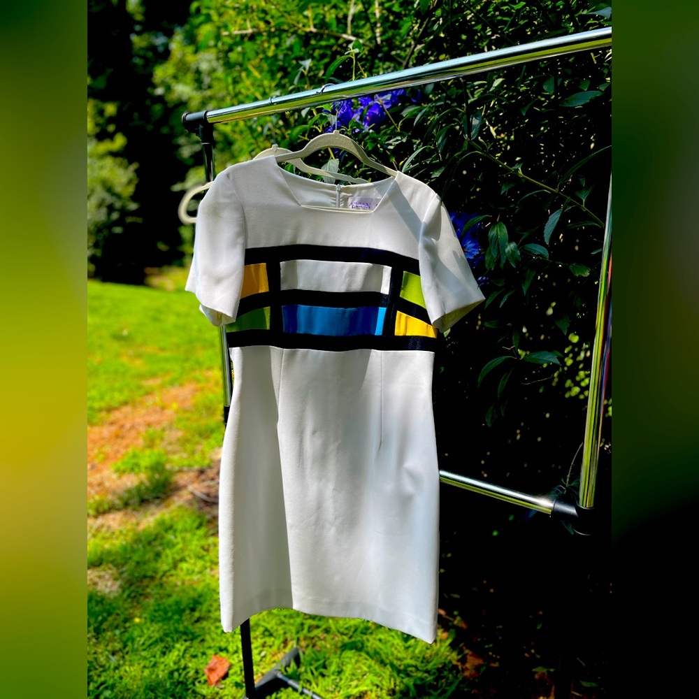 Vintage Mondrian Color Block Dress